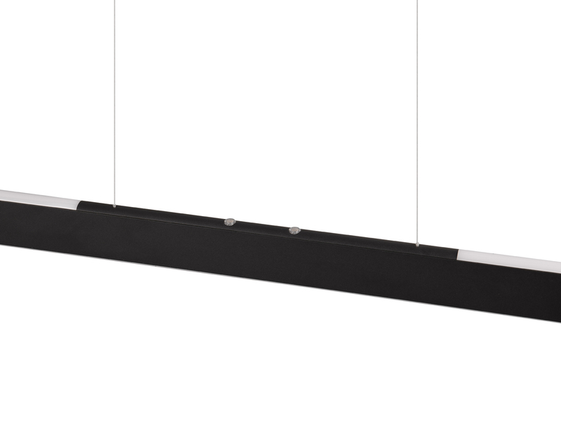 LED Pendelleuchte HELIOS Schwarz dimmbar & höhenverstellbar bis 150cm, B: 100cm
