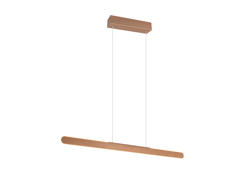 LED Pendelleuchte HELIOS Coffee dimmbar & höhenverstellbar bis 150cm, B: 100cm