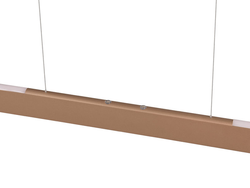 LED Pendelleuchte HELIOS Coffee dimmbar & höhenverstellbar bis 150cm, B: 100cm