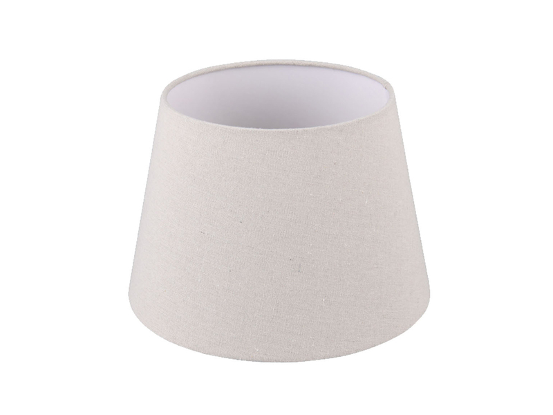 Stoff Lampenschirm NELDE Creme Weiß für E27 Tischlampen & Stehlampen, Ø 26cm