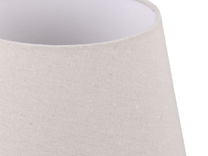 Stoff Lampenschirm NELDE Creme Weiß für E27 Tischlampen & Stehlampen, Ø 26cm