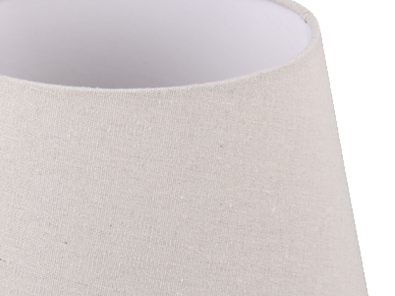 Stoff Lampenschirm NELDE Creme Weiß für E14 Tischleuchten Gestelle, Ø 16cm klein