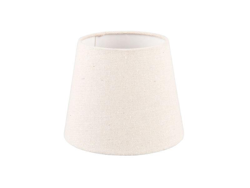 Stoff Lampenschirm NELDE Creme Weiß für E14 Tischleuchten Gestelle, Ø 16cm klein