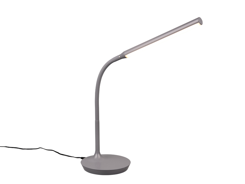 LED Schreibtischleuchte TORO Grau, dimmbar & Lichtfarbe einstellbar, 38cm