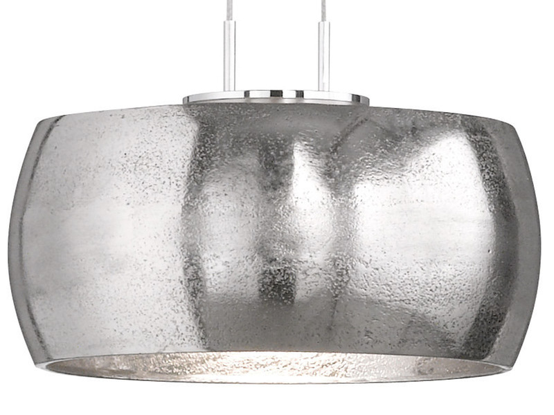 LED Pendelleuchte COLETTE Silber 2flammig höhenverstellbar & dimmbar, Länge 65cm