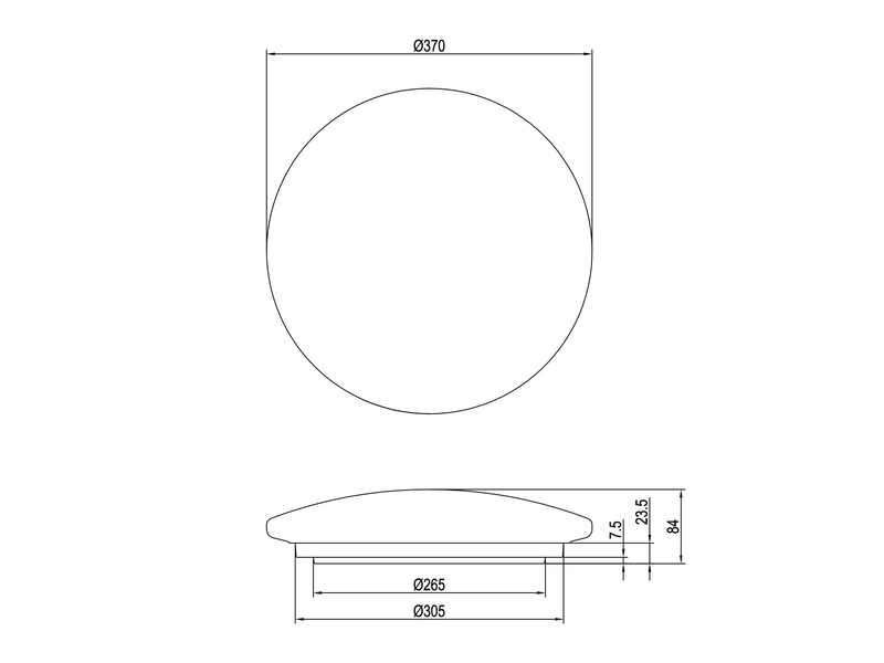 Coole LED Deckenleuchte TERRA mit Weltkugelcover aus Kunststoff Ø 37cm