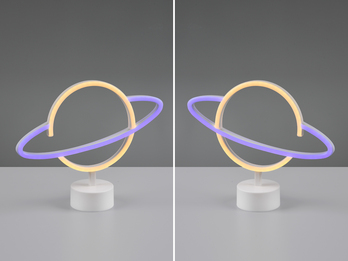 2er SET LED Deko Tischleuchte Batterie- oder USB betrieben, Höhe 25cm