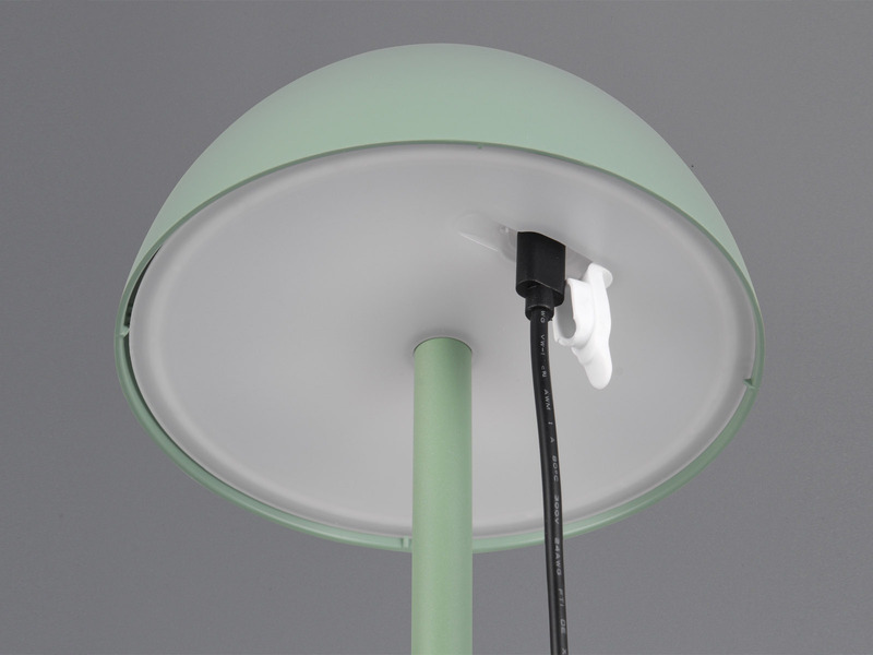 Akku LED Tischleuchte RICARDO für Innen & Außen, Grün Höhe 30cm