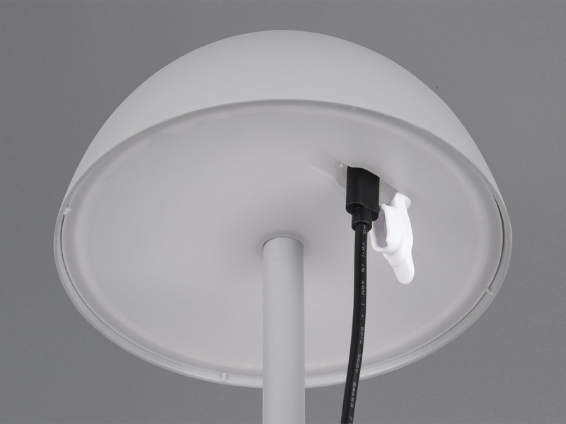 2er SET Akku LED Tischlampen kabellos für Innen & Außen, Grau - 30cm klein