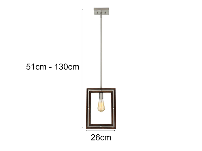 Hängende Wandleuchte WESTERLY 2 in 1 Wand- & Pendelleuchte, 4-stufig verstellbar