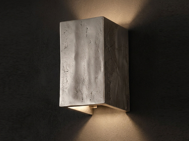 Stilvolle LED Wandleuchte COG Up Down, Silber Antik, Breite 10cm