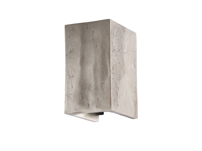 Stilvolle LED Wandleuchte COG Up Down, Silber Antik, Breite 10cm