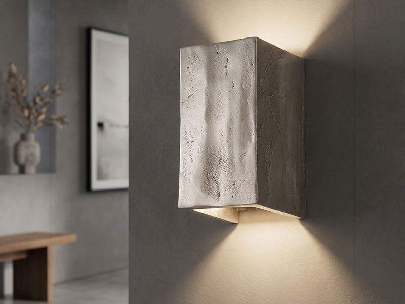 Stilvolle LED Wandleuchte COG Up Down, Silber Antik, Breite 10cm