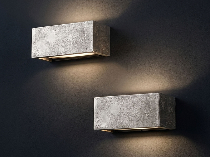 2er SET LED Wandleuchten Up Down, Silber Antik, verstellbares Licht, Breite 23cm