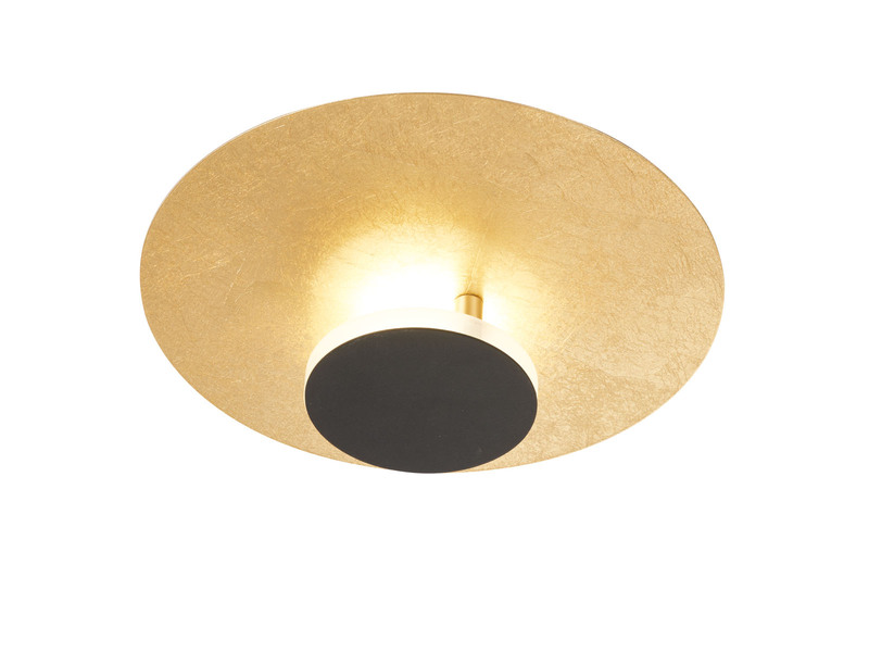 LED Deckenleuchte PLANET Schwarz / Gold, Ø 30cm klein