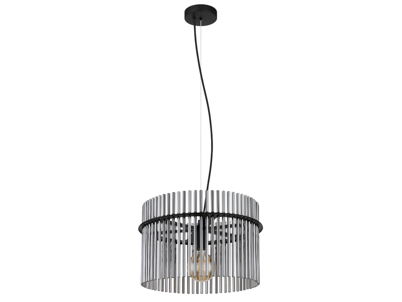 Pendelleuchte GORLEY mit Rauchglas Stäben, Ø 40cm