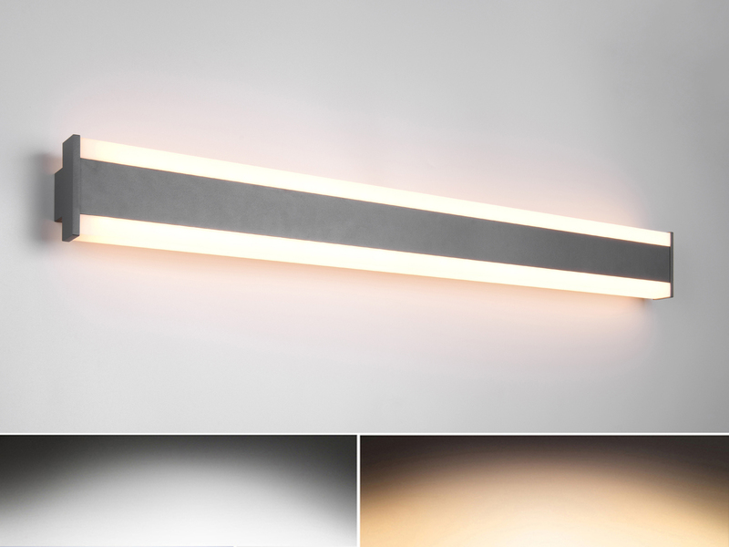 LED Außenwandleuchte DAWSON Up and Down Lichteffekt, Anthrazit 100cm lang