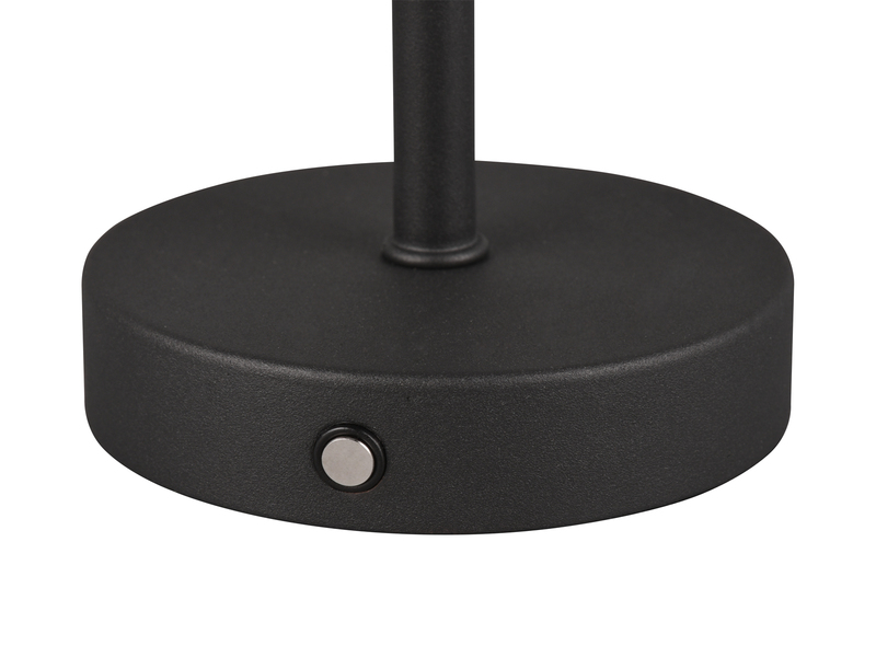2er SET Akku Tischleuchten, per USB aufladbar, dimmbar, Schwarz, Höhe 30cm