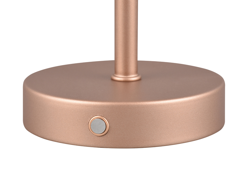 2er SET Akku Tischleuchten, per USB aufladbar, dimmbar, Coffee, Höhe 30cm