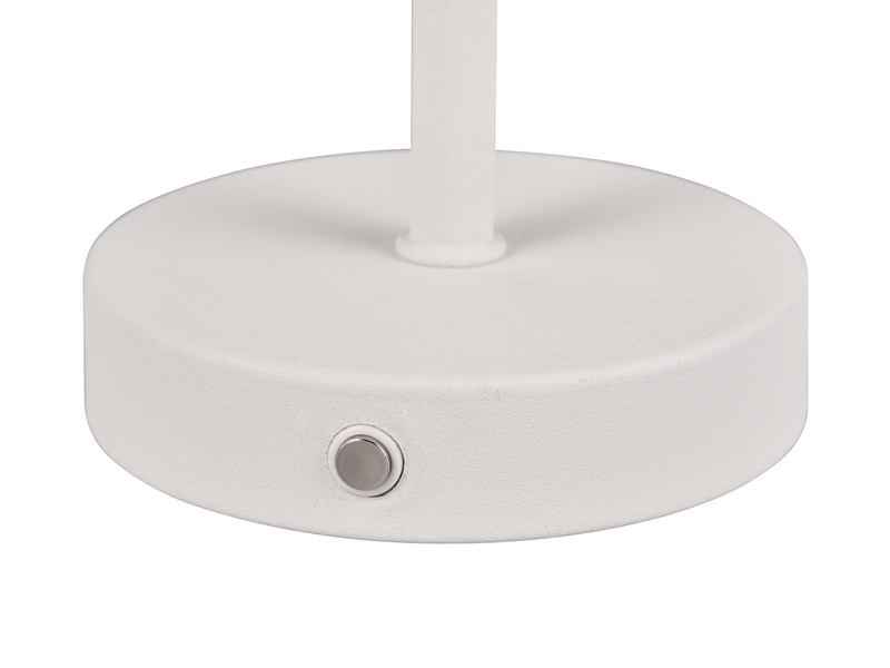 2er SET Akku Tischleuchten, per USB aufladbar, dimmbar, Hellgrau, Höhe 30cm
