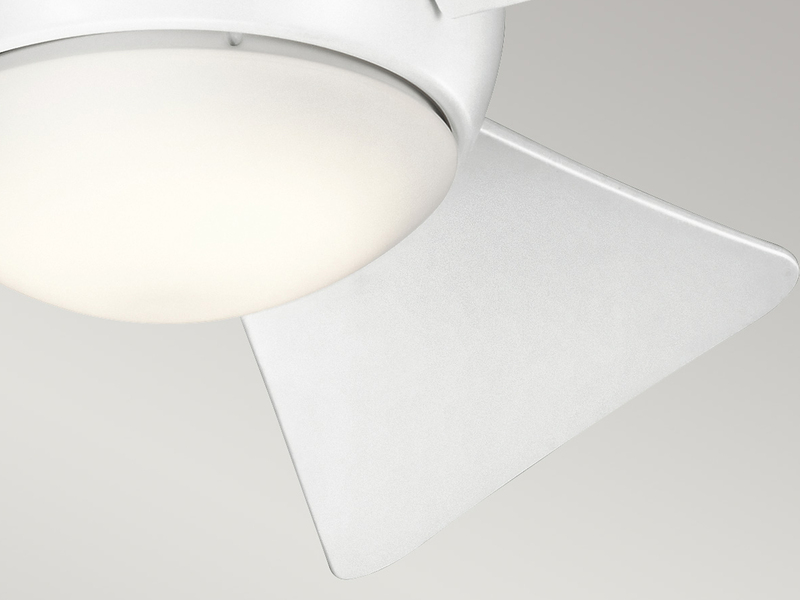 Kleiner Deckenventilator SOLA Ø 86cm Weiß, mit Licht - Feuchtraumgeeignet