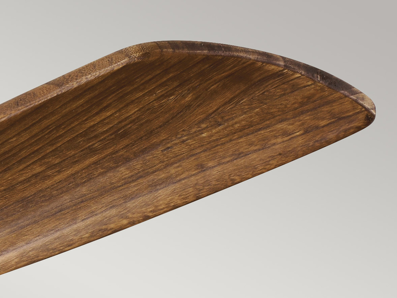 Deckenventilator RIDLEY II Ø 132cm mit Licht und Echtholzflügeln