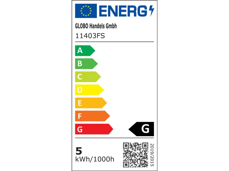 E27 Filament LED - 4,5 Watt, 150 Lumen, 2000 Kelvin Ø6cm - extern dimmbar