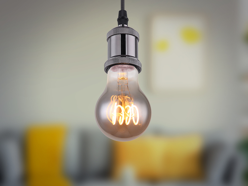 E27 Filament LED - 4,5 Watt, 150 Lumen, 2000 Kelvin Ø6cm - extern dimmbar