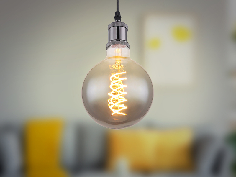 E27 Filament LED - 8,5 Watt, 280 Lumen, 2000 Kelvin Ø12,5cm - extern dimmbar