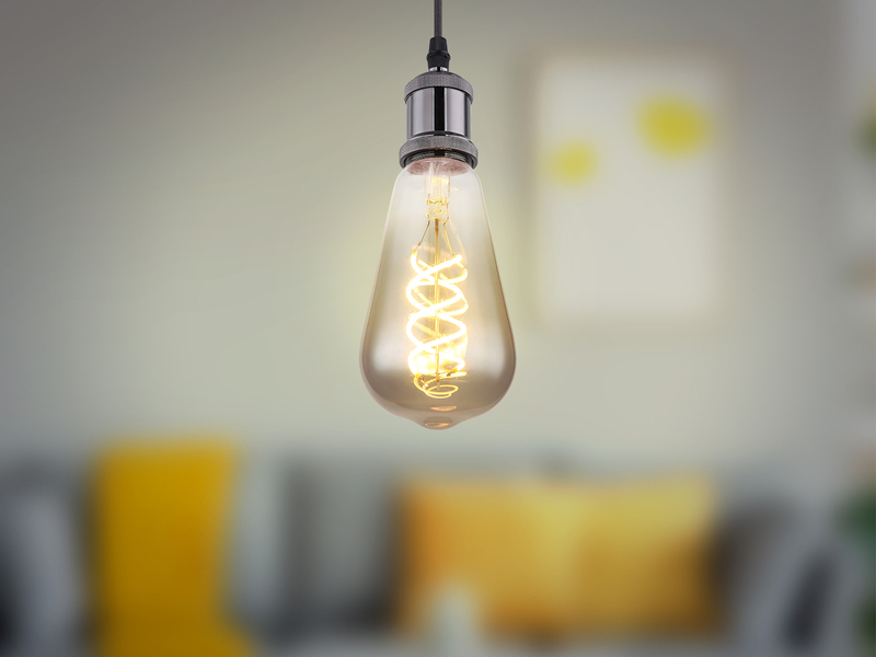 E27 Filament LED - 6,5 Watt, 220 Lumen, 2000 Kelvin Ø6,4cm - extern dimmbar