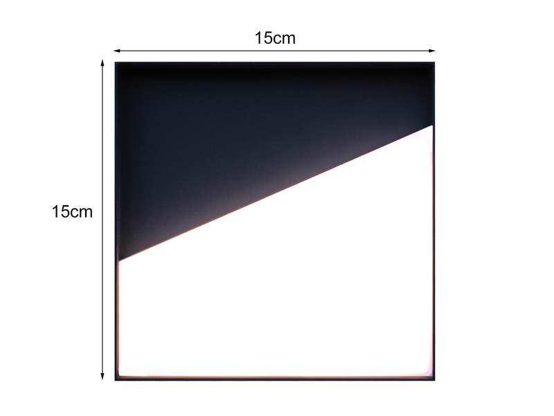 Akku Wandleuchte MEG dimmbar für Innen & Außen, zum Kleben, Anthrazit 15cm