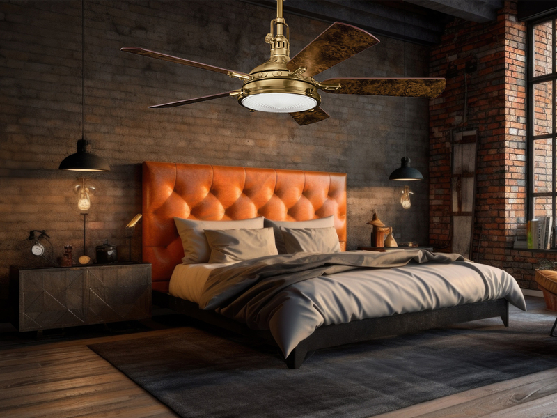 Deckenventilator mit LED Licht und Fernbedienung, Ø 142cm