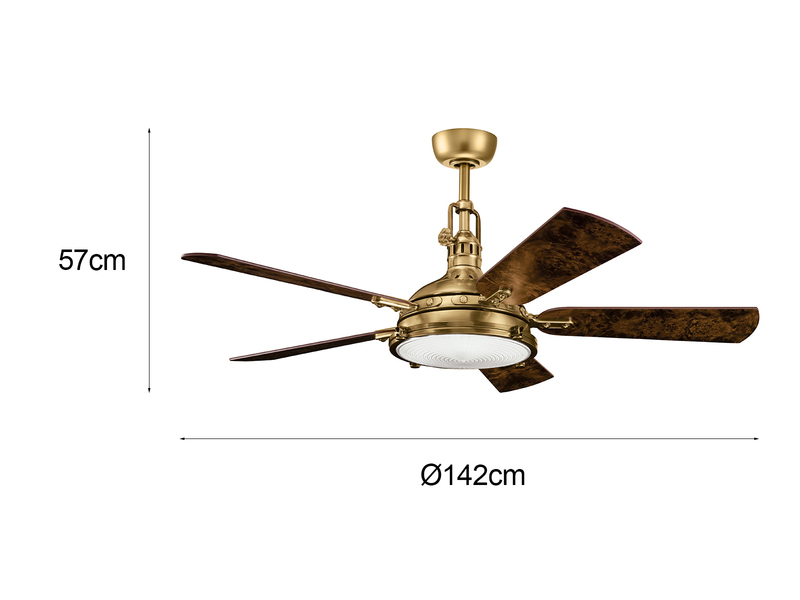 Deckenventilator mit LED Licht und Fernbedienung, Ø 142cm