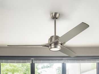 Deckenventilator Ø 152cm mit Licht und Fernbedienung, Silber