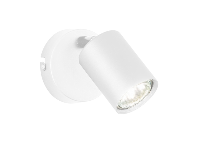 LED Wandstrahler VANO Weiß mit Schalter, Breite 8cm