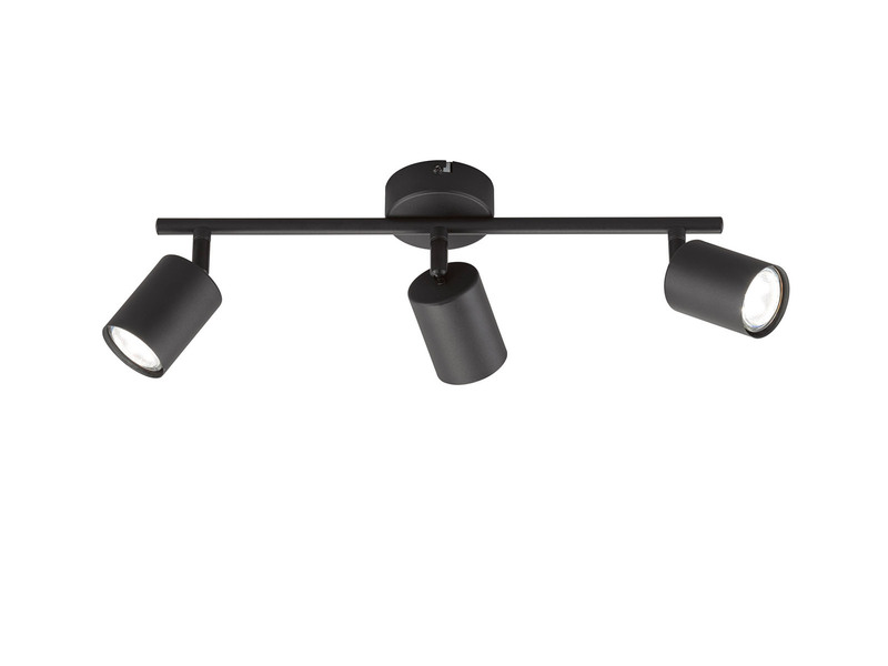 LED Deckenstrahler VANO Schwarz 3-flammig, Breite 42cm