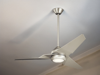 Deckenventilator Ø 152cm mit Licht und Fernbedienung, Silber matt