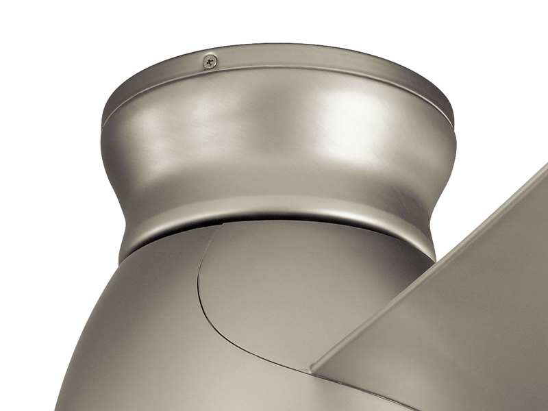 Deckenventilator Silber mit Licht, Outdoor geeignet IP44, Ø 152cm