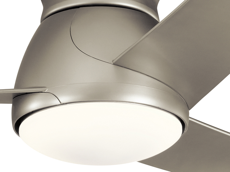 Deckenventilator Silber mit Licht, Outdoor geeignet IP44, Ø 152cm