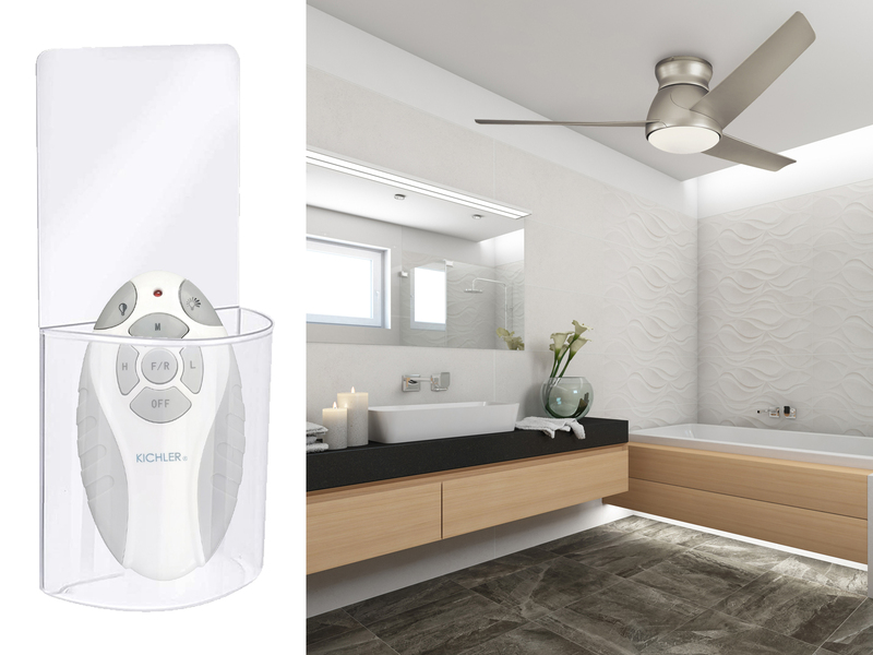 Deckenventilator Silber mit Licht, Outdoor geeignet IP44, Ø 152cm