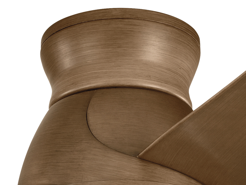 Deckenventilator Braun mit Licht, Outdoor geeignet IP44, Ø 152cm