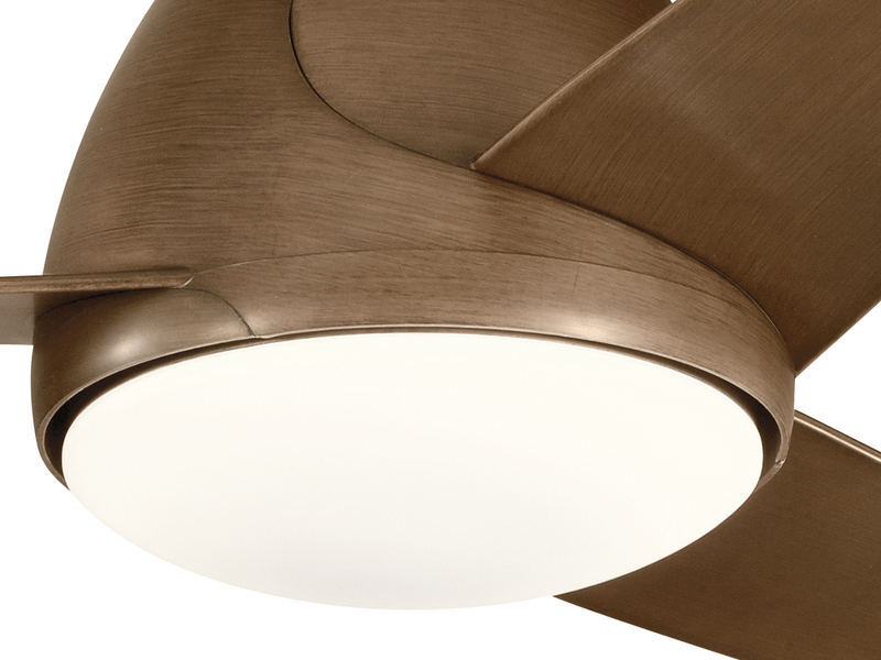 Deckenventilator Braun mit Licht, Outdoor geeignet IP44, Ø 152cm