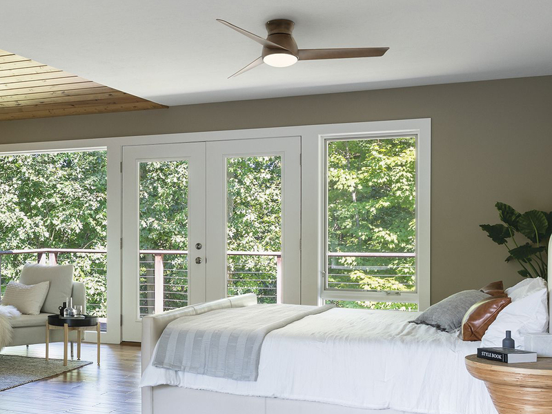 Deckenventilator Braun mit Licht, Outdoor geeignet IP44, Ø 152cm