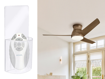 Deckenventilator Ø 152cm Braun  mit Licht, Outdoor geeignet IP44