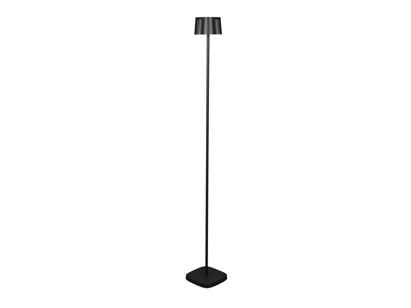 Akku Stehlampe NICE für Outdoor dimmbar, kabellos in Schwarz, klein 120cm