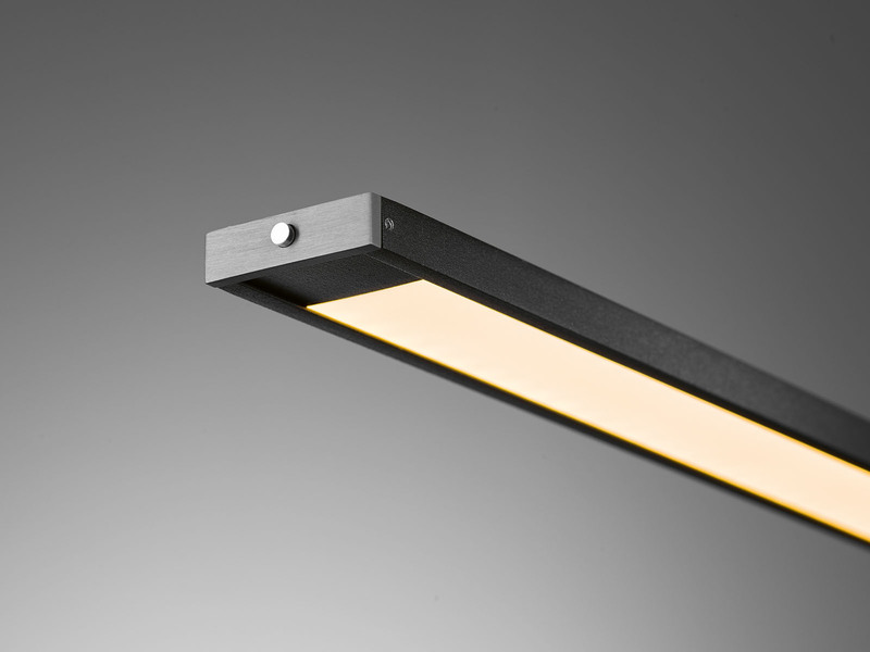 LED Pendelleuchte METZ Schwarz dimmbar & höhenverstellbar, Breite 120cm