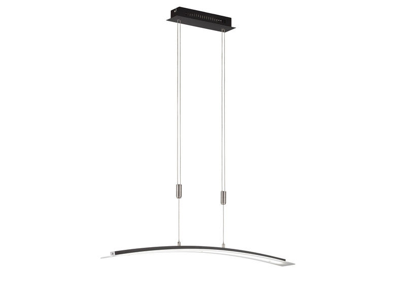 LED Pendelleuchte METIS Schwarz dimmbar & höhenverstellbar, Breite 90cm