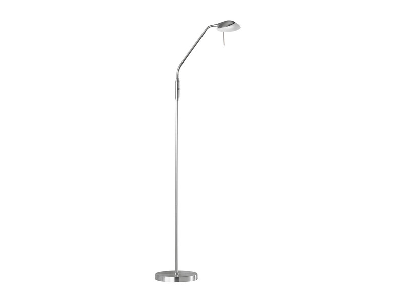 LED Leseleuchte POOL Silber dimmbar, Höhe 160cm