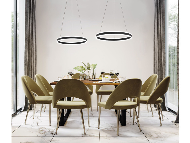 LED Tageslicht Pendelleuchte SIRKO groß mit Fernbedienung dimmbar, Ø 50cm