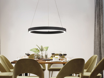 LED Tageslicht Pendelleuchte SIRKO groß mit Fernbedienung dimmbar, Ø 60cm